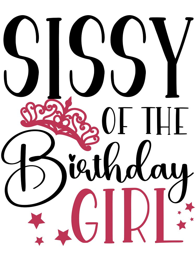 Family Matching Birthday Squad Sissy of the Birthday Girl Birthday Squad Party Favors by mysticblvd T-Shirts,... (Image 3)