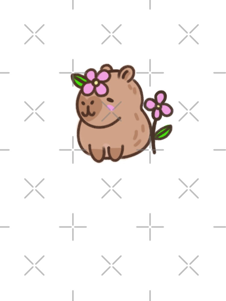 Cute Capybara Sticker Adorable Animal Art Sticker T-Shirts, Hoodie, Sweatshirt