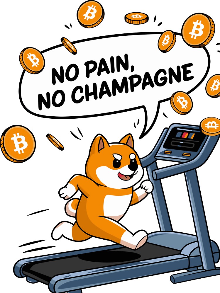 No Pain, No Champagne – Shiba Crypto Workout by BeamiCreations T-Shirts, Hoodie, Sweatshirt | BlankRebels.com (Image 3)