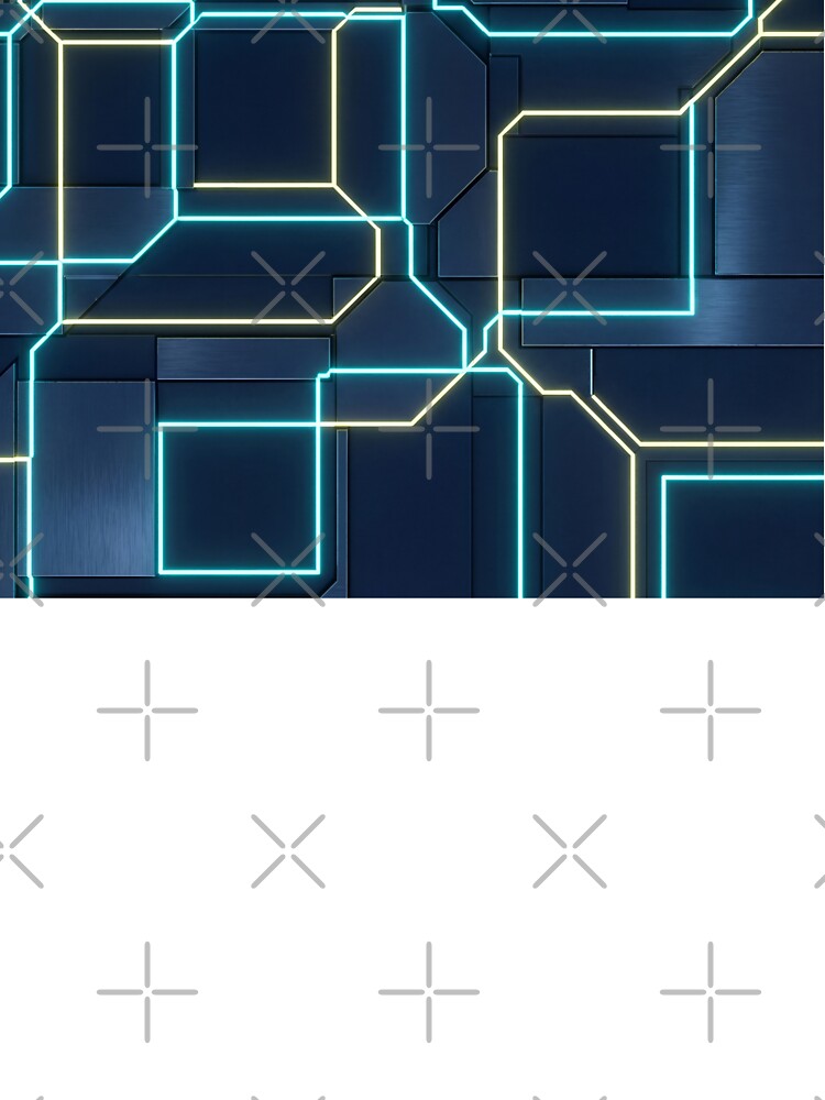 Neon Cyberpunk Metal Wall by stereonut