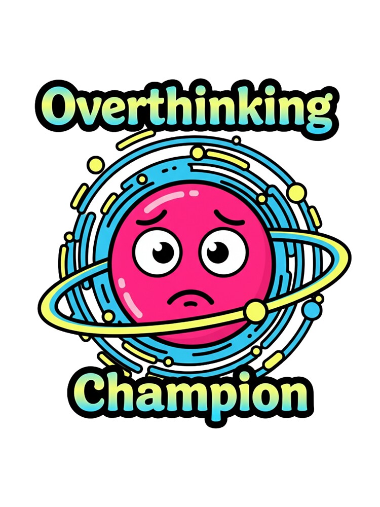 Overthinking Champion by StickVerse by Owais T-Shirts, Hoodie, Sweatshirt | BlankRebels.com (Image 3)