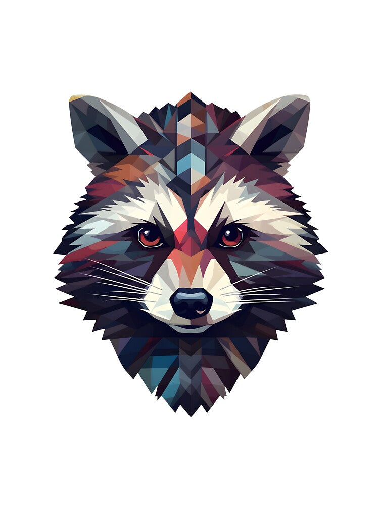 Colorful raccoon - Geometric Patterns, trash panda by Vansky-Art T-Shirts, Hoodie, Sweatshirt | BlankRebels.com (Image 3)