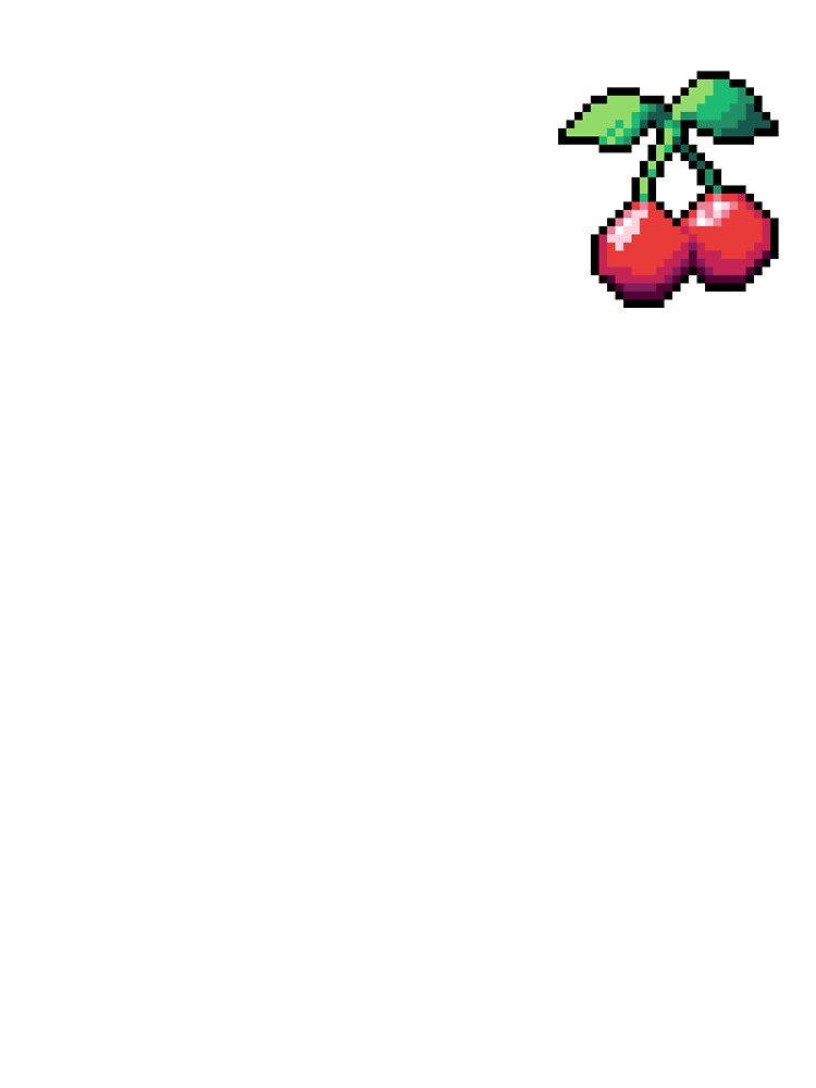 Pixel Cherry - pixel food art by LittleFoodShop T-Shirts, Hoodie, Sweatshirt | BlankRebels.com (Image 3)