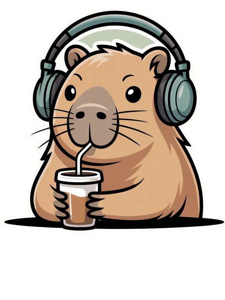 Just Vibing Capybara – Cute Cozy Kawaii Animal Illustration T-Shirts, Hoodie, Sweatshirt