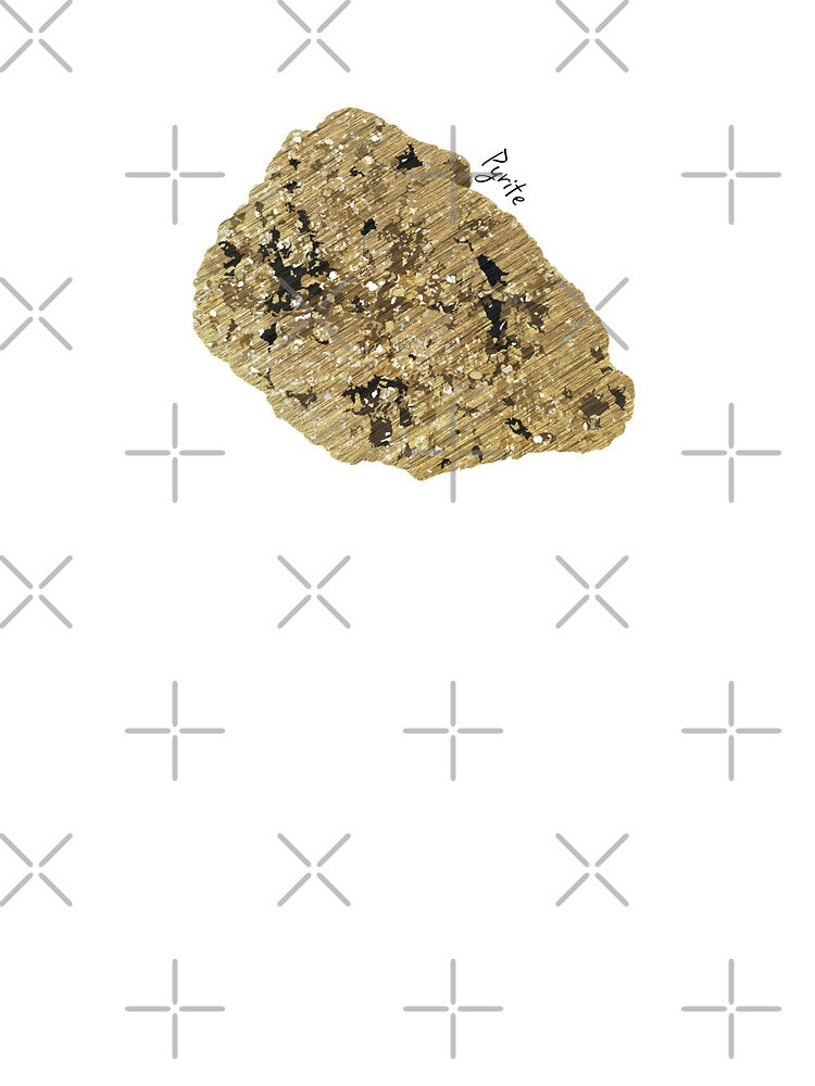 Pyrite Fools Gold Gemstone Crystal by Lockness Art T-Shirts, Hoodie, Sweatshirt | BlankRebels.com (Image 3)