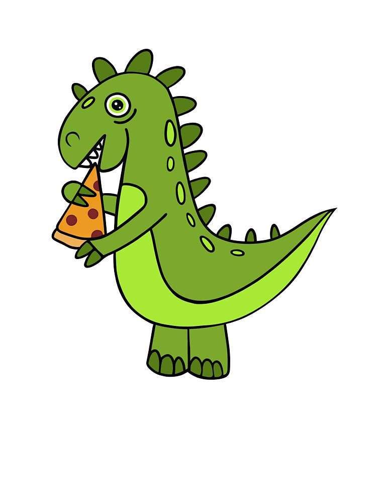 Dinosaur Pizza by Sartoris Art T-Shirts, Hoodie, Sweatshirt | BlankRebels.com (Image 3)