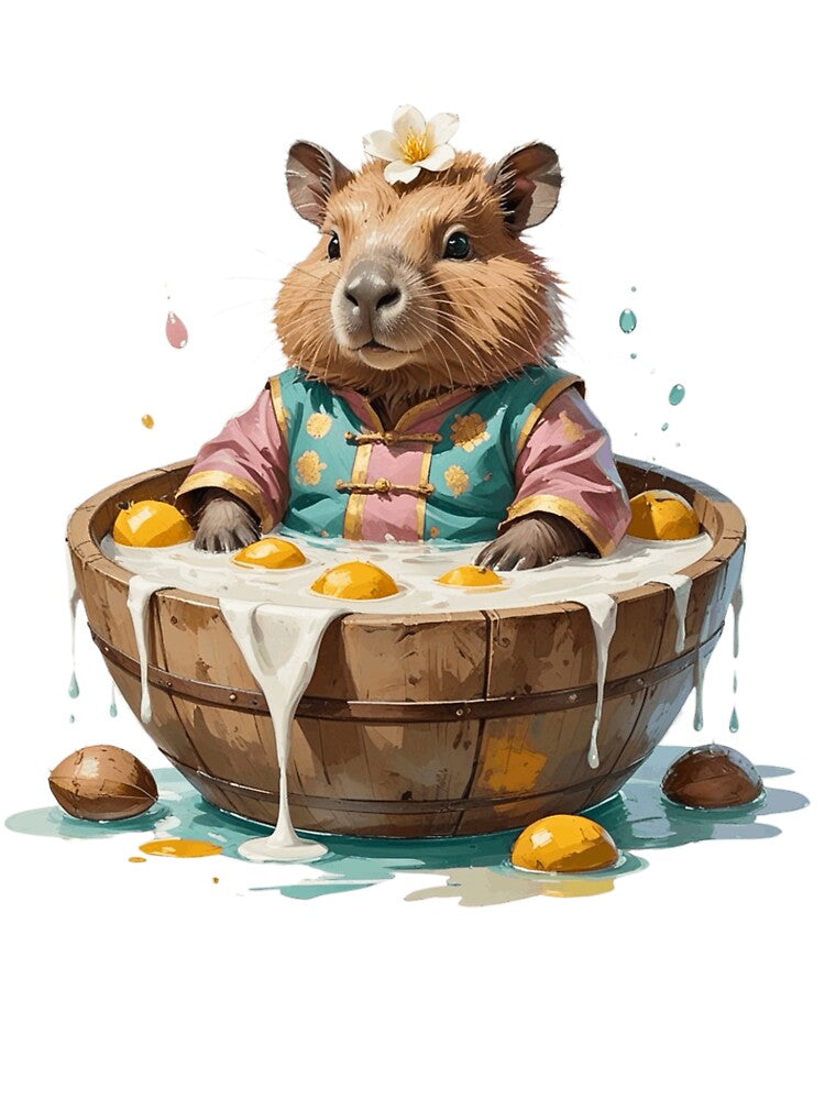 Cute Capybara Songkran Water Festival Art by AQUILAKREO T-Shirts, Hoodie, Sweatshirt | BlankRebels.com (Image 3)
