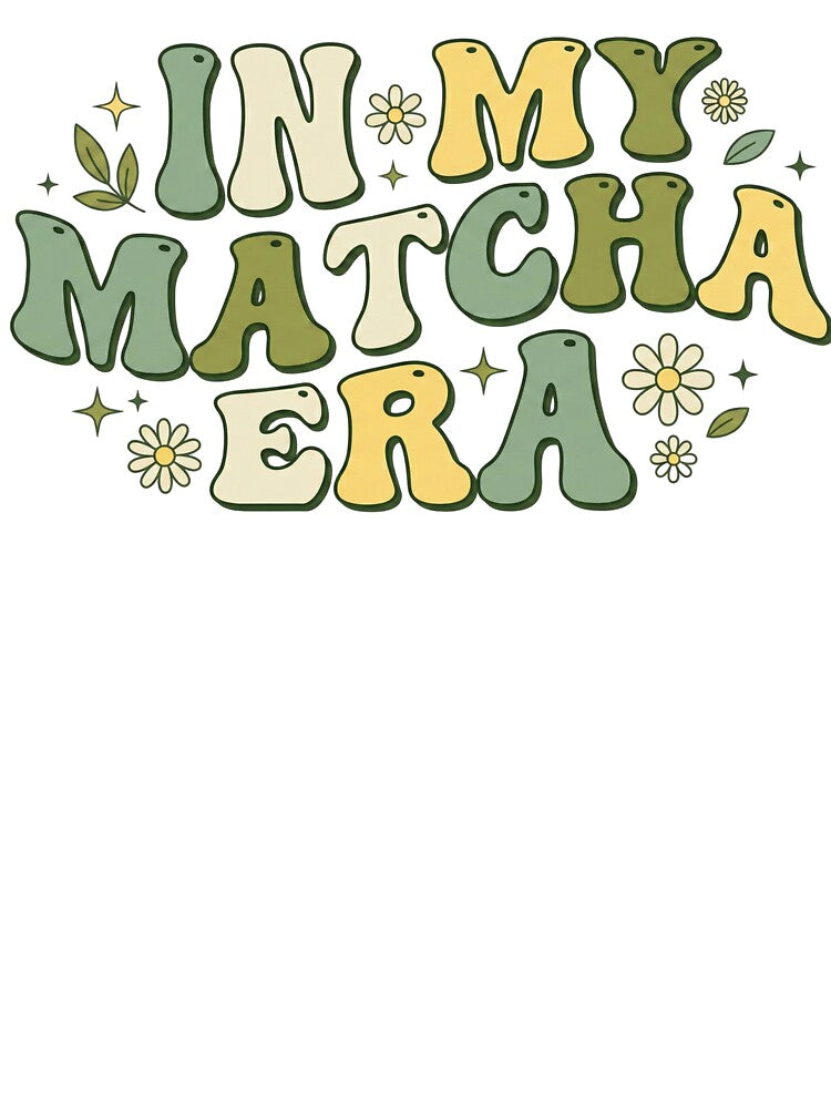 In My Matcha Era - Retro Wavy Aesthetic Green Tea Design by shellymope T-Shirts, Hoodie, Sweatshirt (Image 3)