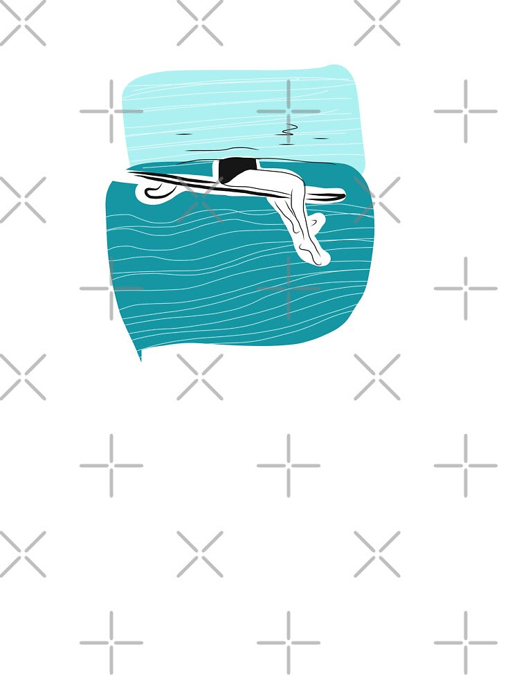 Sitting waiting for the wave surfing minimalist by Tropical Blood T-Shirts, Hoodie, Sweatshirt | BlankRebels.com (Image 3)