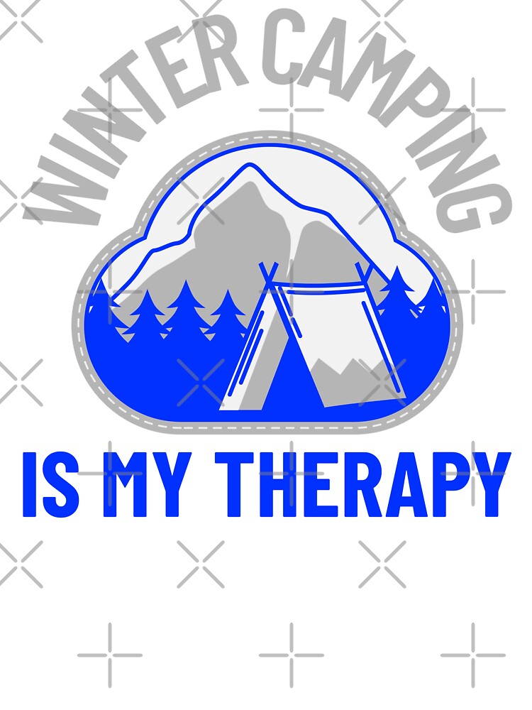 Winter Camping Is My Therapy – Snow Camping & Outdoor Adventure Tee by FusionTeeDesign Hoodie, Sweatshirt (Image 3)