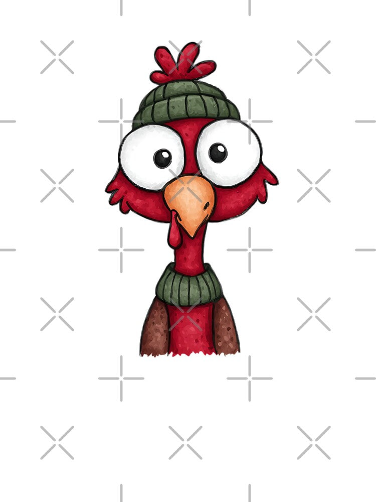 Cozy Red Turkey in Green Winter Beanie Hat by 1707warehouse T-Shirts, Hoodie, Sweatshirt | BlankRebels.com (Image 3)