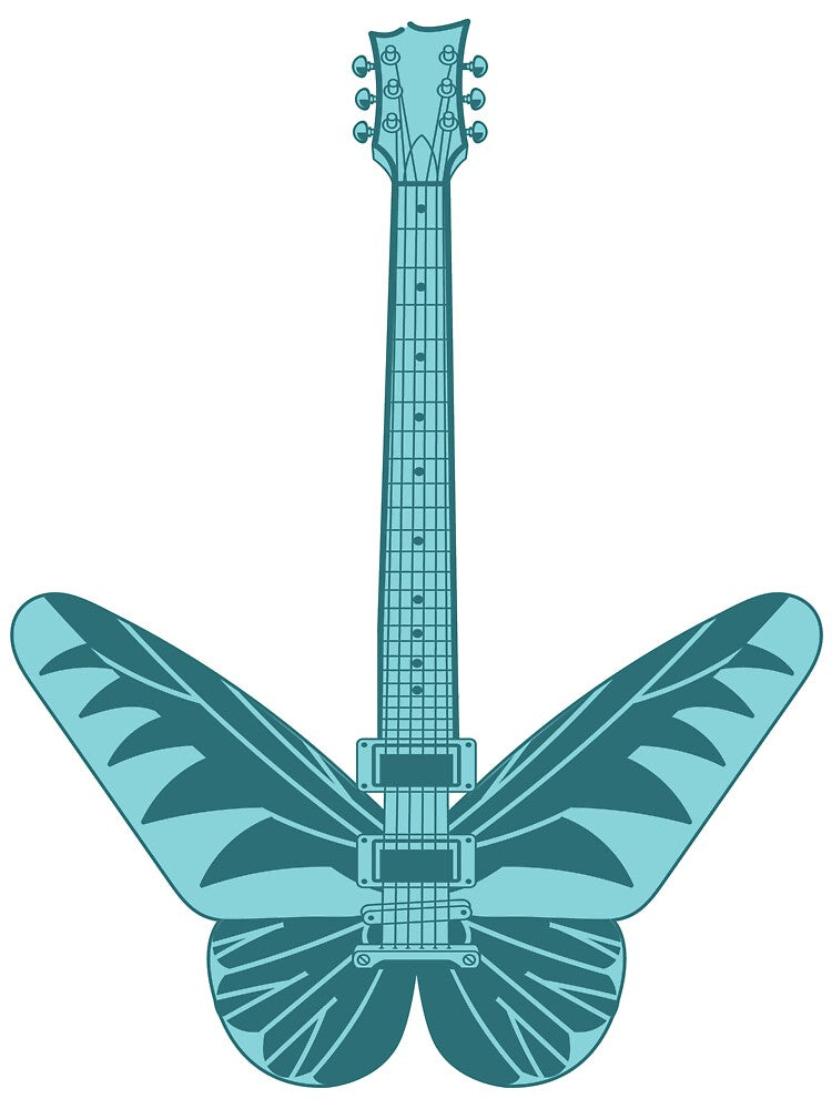 Grunge  Butterfly Gutar by Sherockstees T-Shirts, Hoodie, Sweatshirt | BlankRebels.com (Image 3)