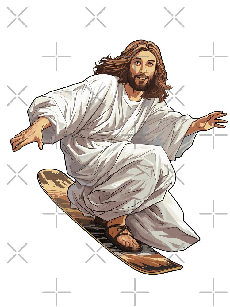 Jesus Skate, Jesus On A Skateboard by Edeljveys T-Shirts, Hoodie, Sweatshirt | BlankRebels.com (Image 3)