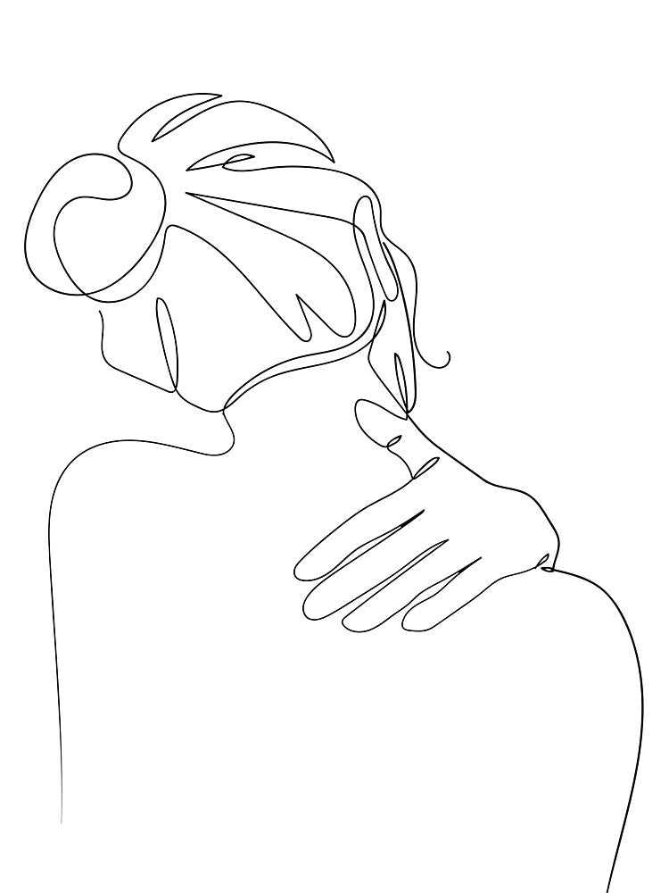 Woman one line drawing by Tinteria T-Shirts, Hoodie, Sweatshirt | BlankRebels.com (Image 3)