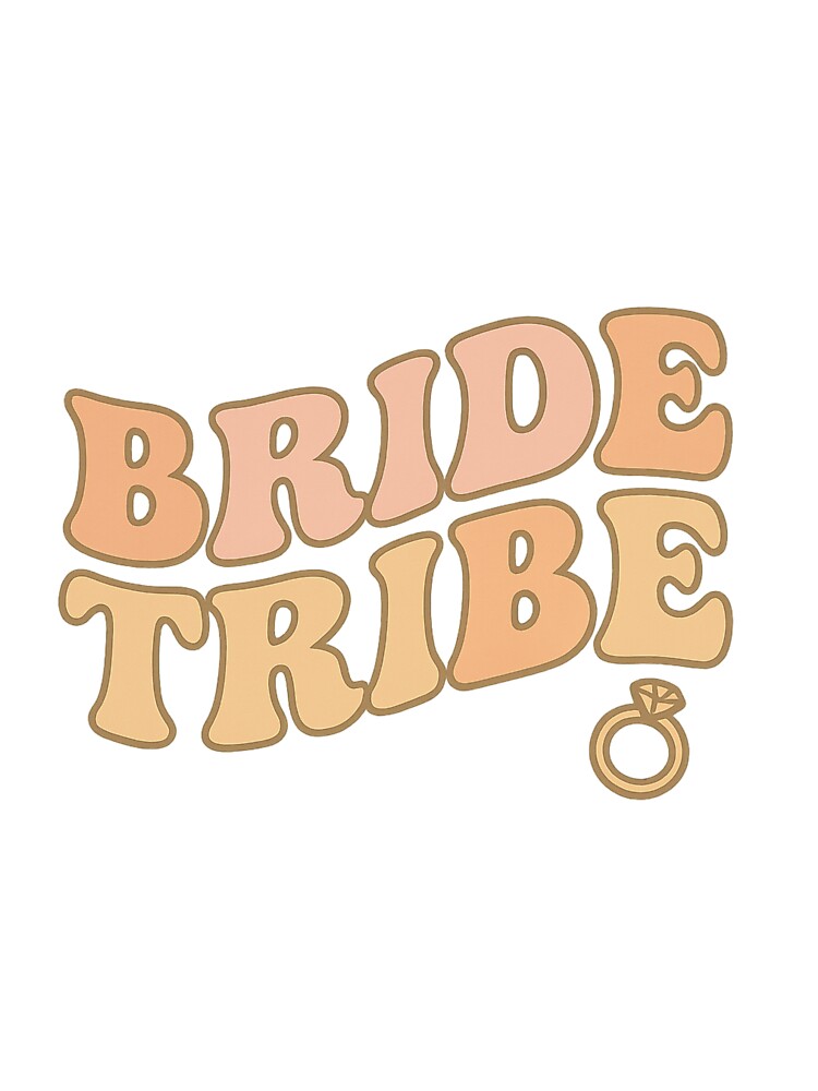Bride Tribe Retro Pastel Bachelorette by shinelikevenus T-Shirts, Hoodie, Sweatshirt | BlankRebels.com (Image 3)