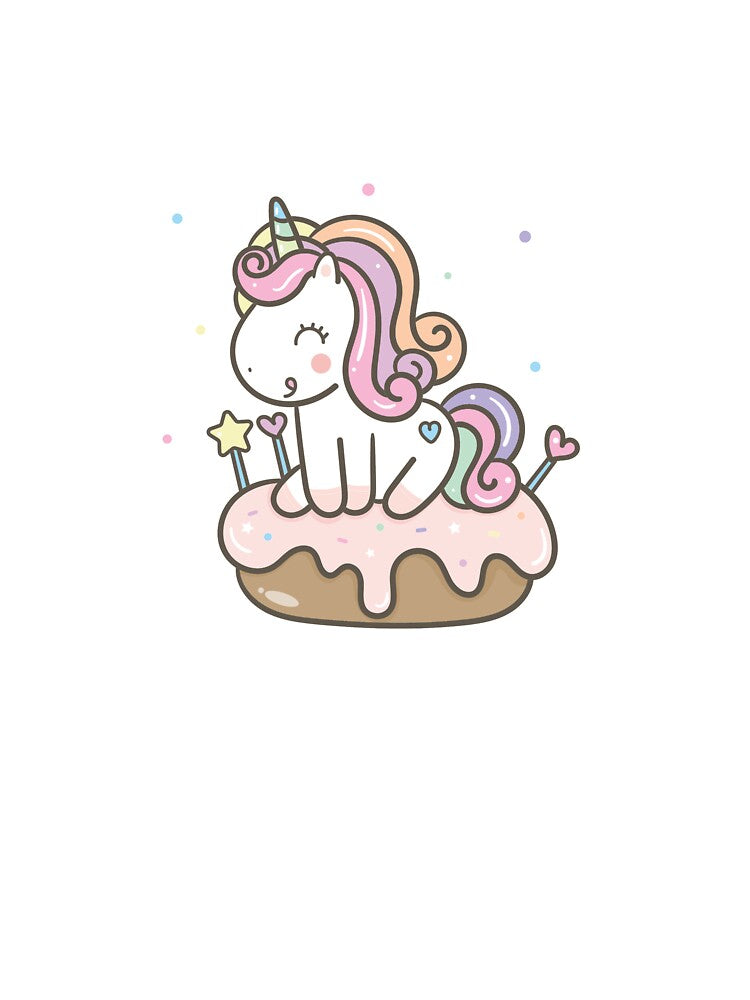 Kawaii Unicorn Rainbow On Birthday Donut by Simplyy  Unique T-Shirts, Hoodie, Sweatshirt | BlankRebels.com (Image 3)