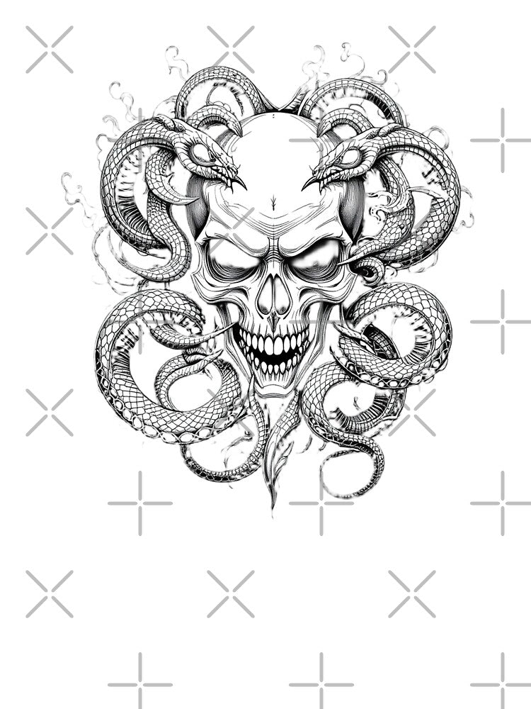 Skull and Snakes by RaF71PrO T-Shirts, Hoodie, Sweatshirt | BlankRebels.com (Image 3)
