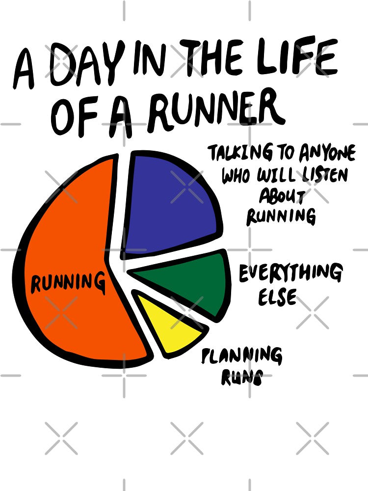 Funny Day in a Life of Runner Marathon Runner Brother Parkrun Triathlete Training by FociCreate T-Shirts,... (Image 3)