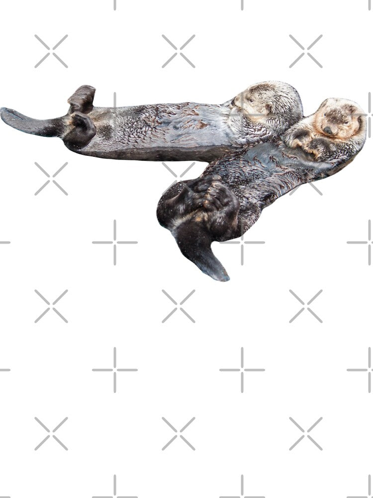 Floating Otter, Significant Otters, Otters Holding Hands by DiensDesign T-Shirts, Hoodie, Sweatshirt (Image 3)