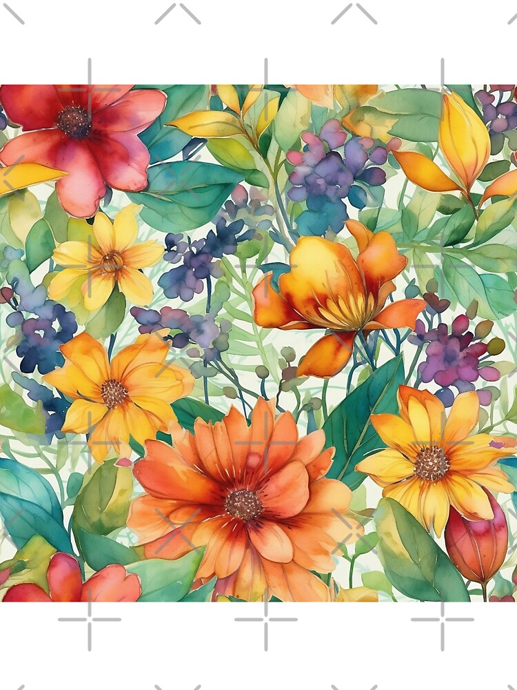 Springtime Floral Blooms 27 : Watercolor Floral Seamless Pattern for DIY Crafts and Home Decor by Shadi Rosenow... (Image 3)