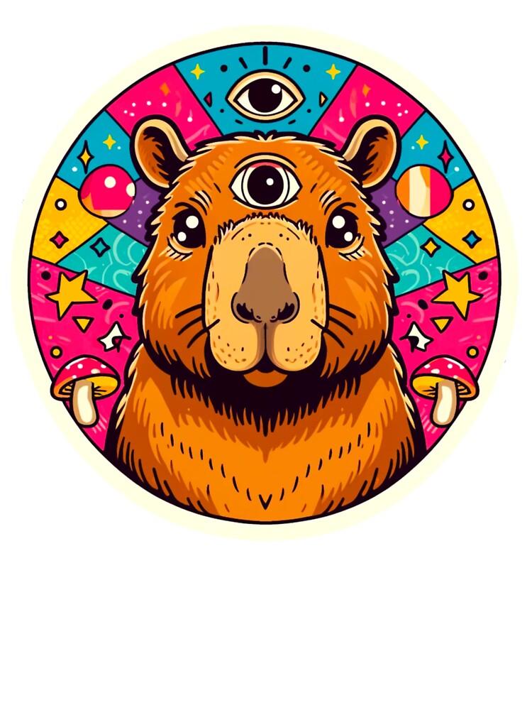 Third Eye Capybara Cosmic Chill Rodent T-Shirts, Hoodie, Sweatshirt