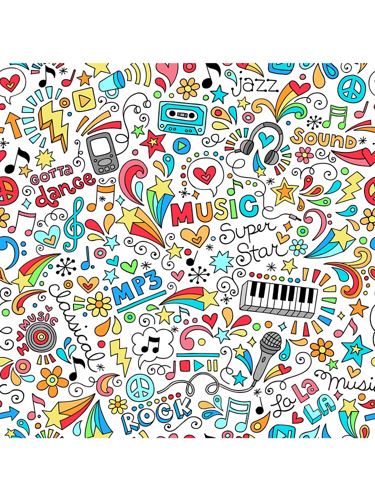 Music Teacher Seamless Pattern by Vanthuandesign T-Shirts, Hoodie, Sweatshirt | BlankRebels.com (Image 3)