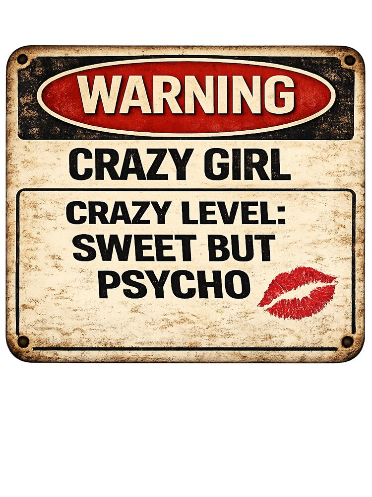 Warning: Crazy Girl – Sweet but Psycho by CrazyGirlllc T-Shirts, Hoodie, Sweatshirt | BlankRebels.com (Image 3)