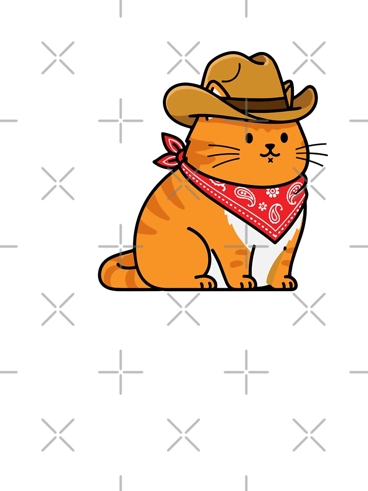 Western Cowboy Orange Cat by PopStars1993 T-Shirts, Hoodie, Sweatshirt | BlankRebels.com (Image 3)