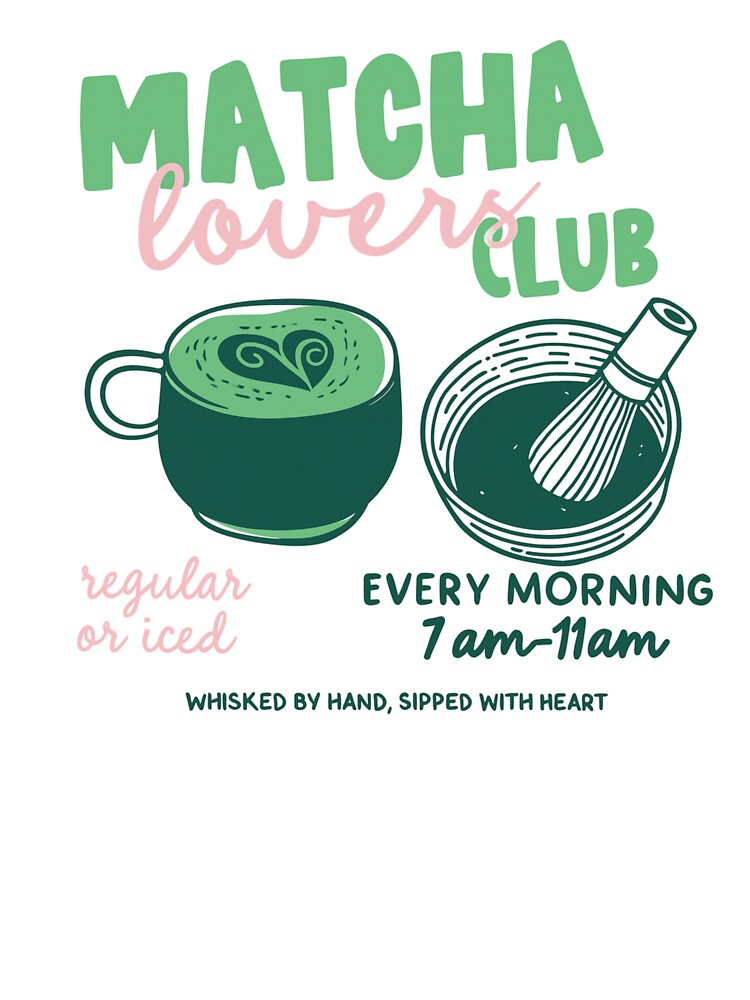 Matcha Lovers Club Tee – Comfort Colors, Oversized Shirt, Cafe Aesthetic Graphic Tee, Cute Green Tea T-Shirt... (Image 3)