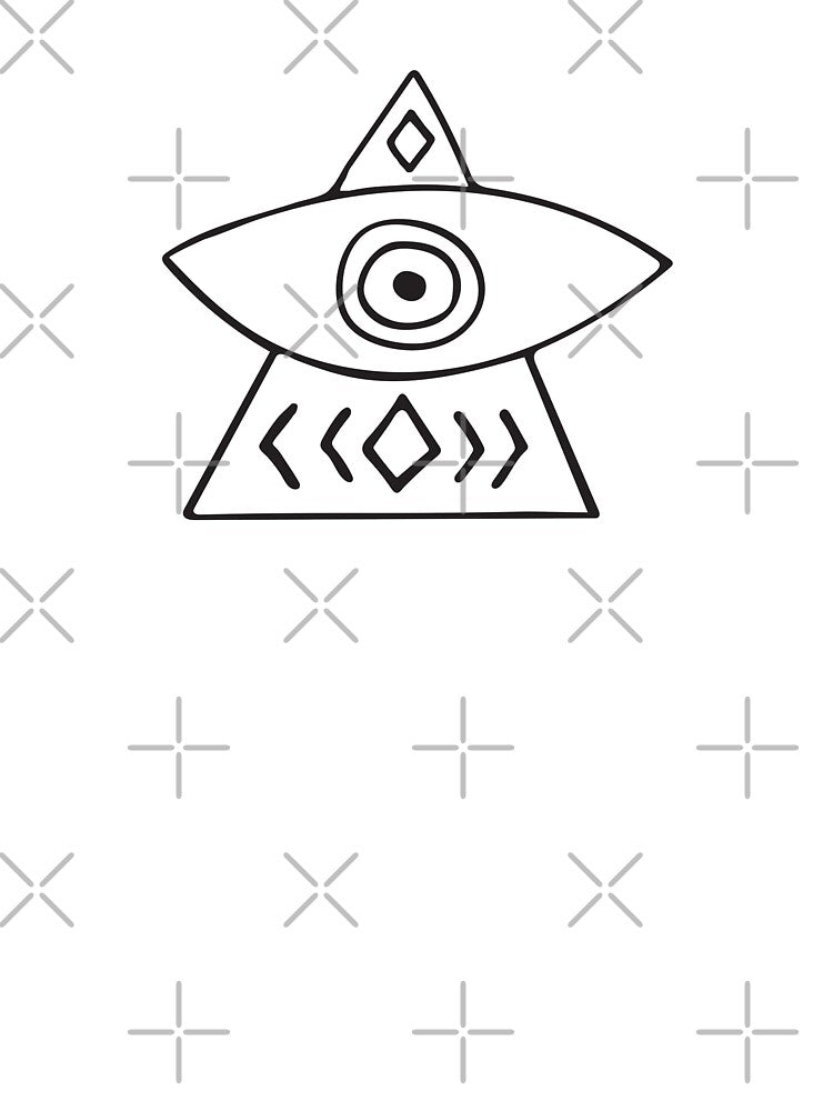 White Evil Eye "Focus" by Mystikaa T-Shirts, Hoodie, Sweatshirt | BlankRebels.com (Image 3)