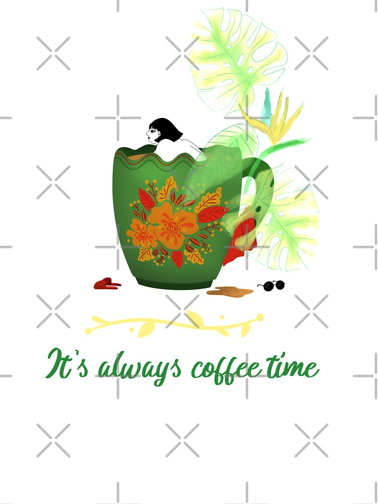 Coffee Lover- It's Always Coffee Time by joabaj T-Shirts, Hoodie, Sweatshirt | BlankRebels.com (Image 3)