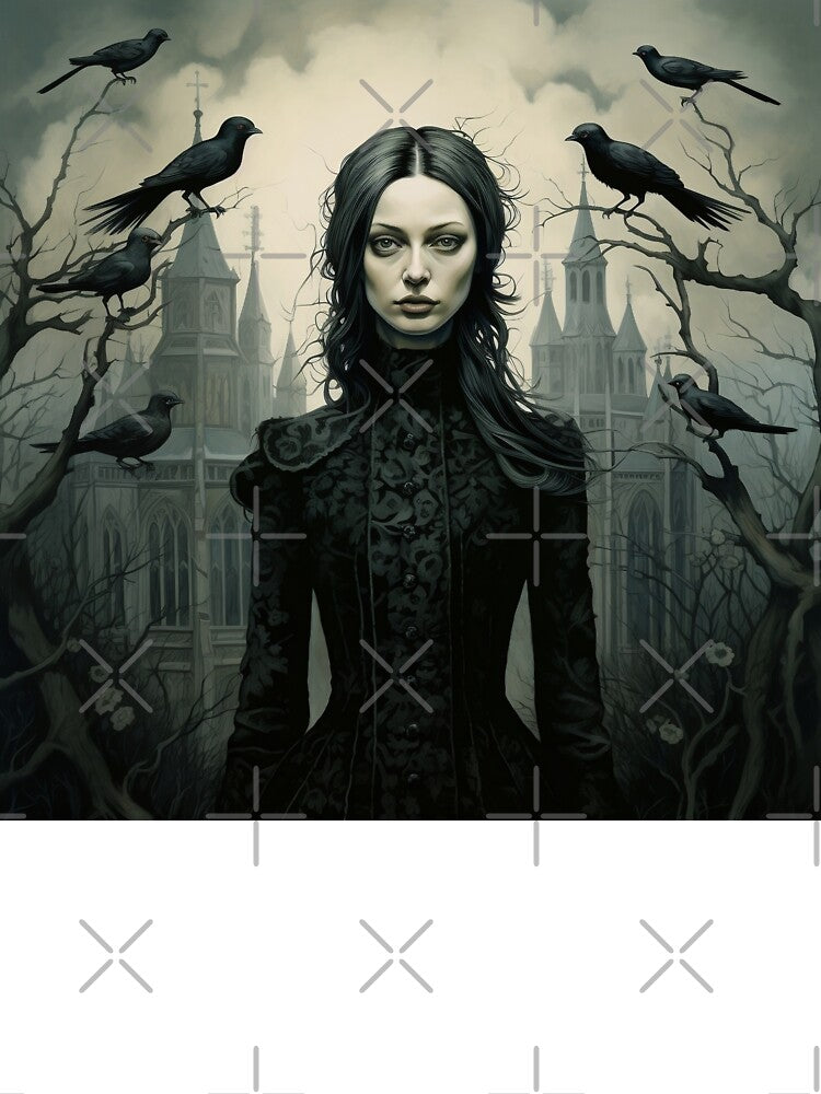 gothic art portrait digital print by dcrc T-Shirts, Hoodie, Sweatshirt | BlankRebels.com (Image 3)