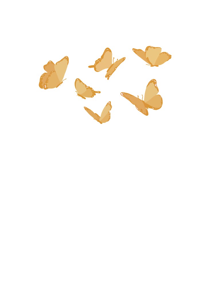orange butterfly sticker pack by chachels T-Shirts, Hoodie, Sweatshirt | BlankRebels.com (Image 3)