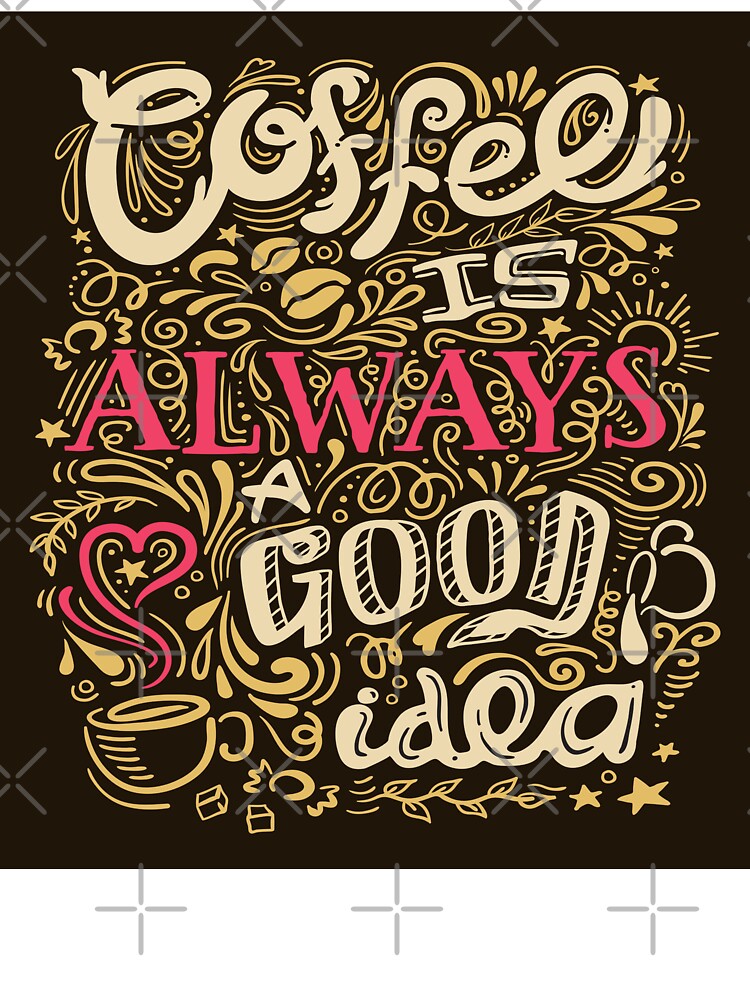 Coffee Quote Lettering by Peekonet T-Shirts, Hoodie, Sweatshirt | BlankRebels.com (Image 3)