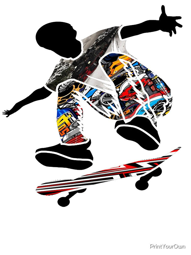 Skateboarding - Skate Your Board On The Way by PrintYourOwn T-Shirts, Hoodie, Sweatshirt | BlankRebels.com (Image 3)