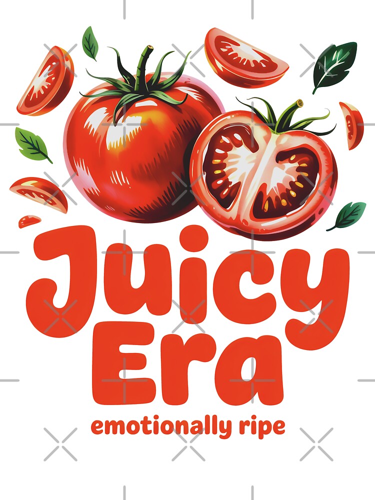 Juicy Era Emotionally Ripe - Fresh Tomato Food Art by SplashTastic T-Shirts, Hoodie, Sweatshirt | BlankRebels.com (Image 3)