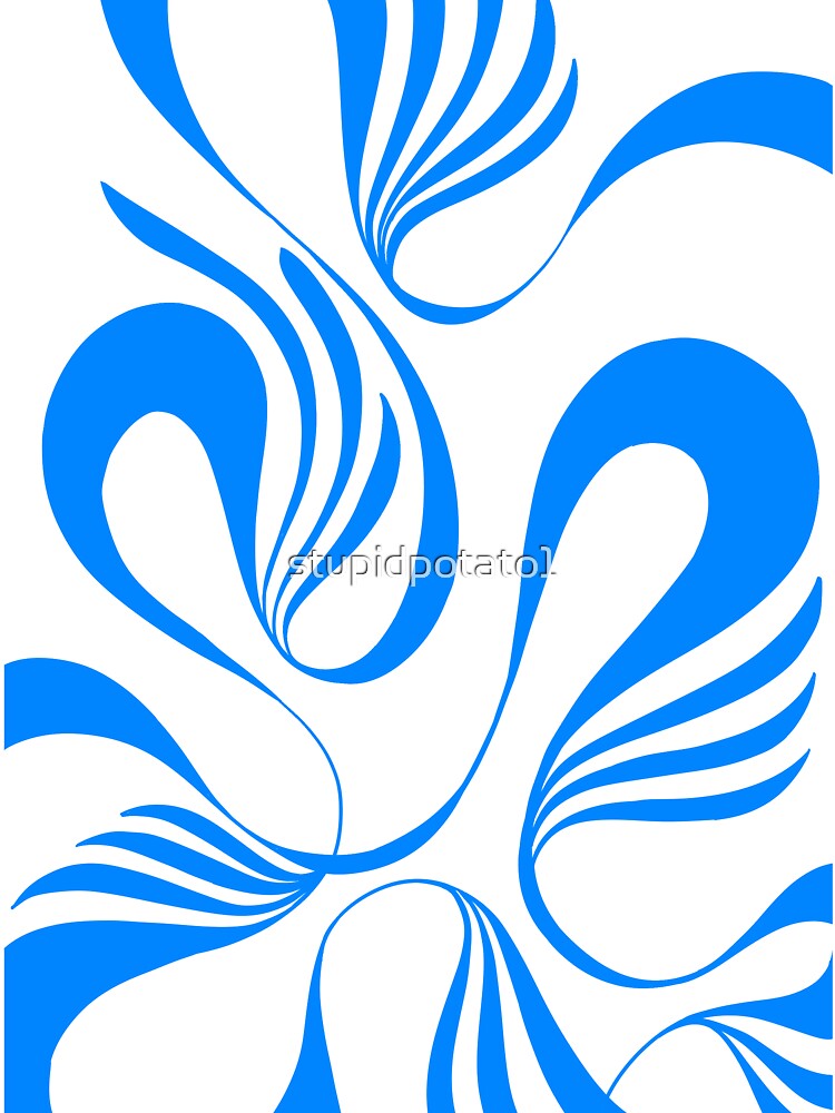 blue waves by stupidpotato1 T-Shirts, Hoodie, Sweatshirt | BlankRebels.com (Image 3)
