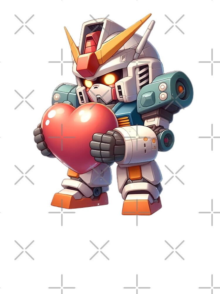 Chibi Gundam With A Heart by InkFool T-Shirts, Hoodie, Sweatshirt | BlankRebels.com (Image 3)