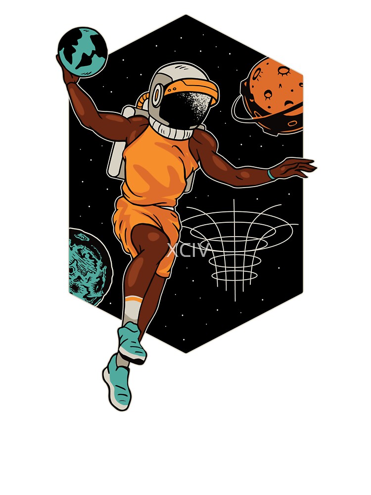 Basketball Astronaut by XCIV T-Shirts, Hoodie, Sweatshirt | BlankRebels.com (Image 3)