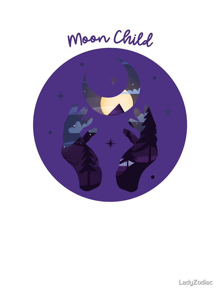 Moon Child Royal Purple Cosmic Hands by LadyZodiac T-Shirts, Hoodie, Sweatshirt | BlankRebels.com (Image 3)