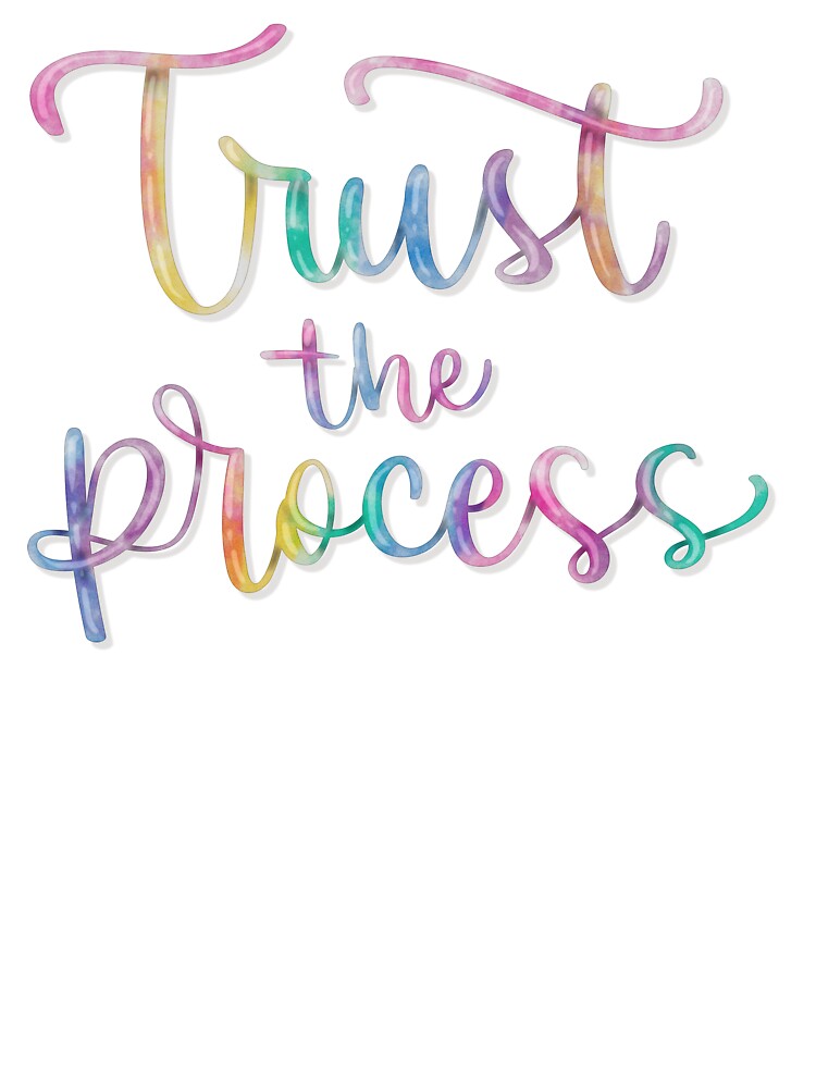 Trust The Process Hand Lettering by sabriencolores T-Shirts, Hoodie, Sweatshirt | BlankRebels.com (Image 3)