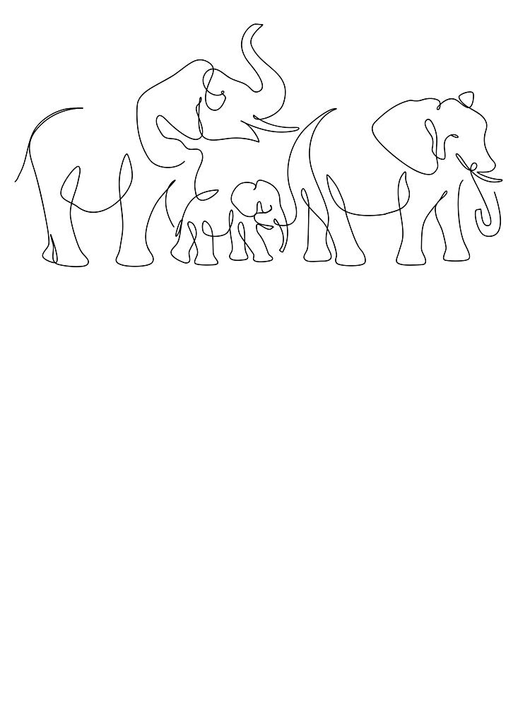 Elephants Art by Tinteria T-Shirts, Hoodie, Sweatshirt | BlankRebels.com (Image 3)