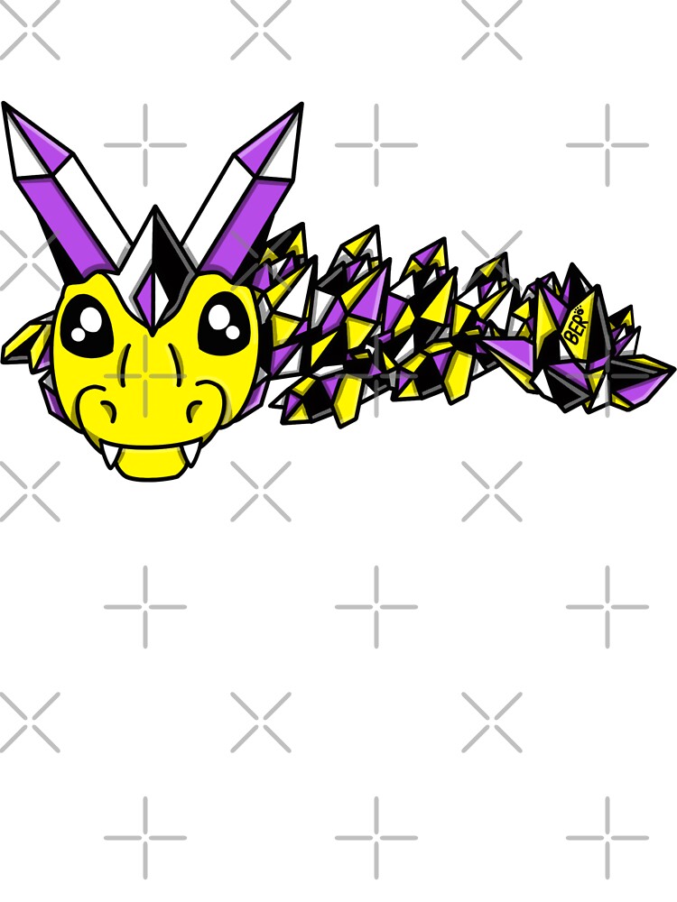 Nonbinary Pride Crystal Fidget Dragon by SentABear T-Shirts, Hoodie, Sweatshirt | BlankRebels.com (Image 3)