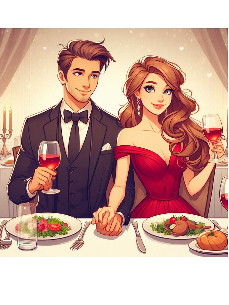 Romantic Couple Having Dinner Date by Mywaymylife T-Shirts, Hoodie, Sweatshirt | BlankRebels.com (Image 3)