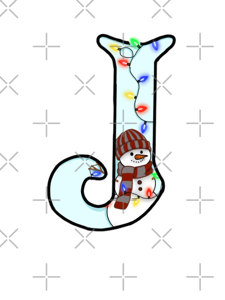 Holiday themed letter J by Artistkhg T-Shirts, Hoodie, Sweatshirt | BlankRebels.com (Image 3)