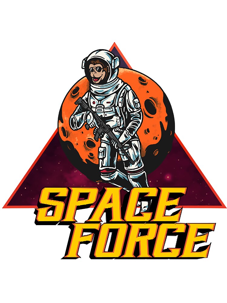 Space Force Monkey by ScottCh6869845 T-Shirts, Hoodie, Sweatshirt | BlankRebels.com (Image 3)