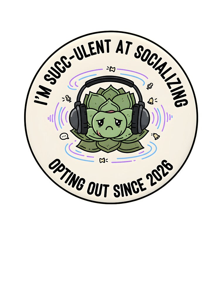 Succ-ulent At Socializing Funny Plant Pun Introvert by ND-Culture T-Shirts, Hoodie, Sweatshirt | BlankRebels.com (Image 3)