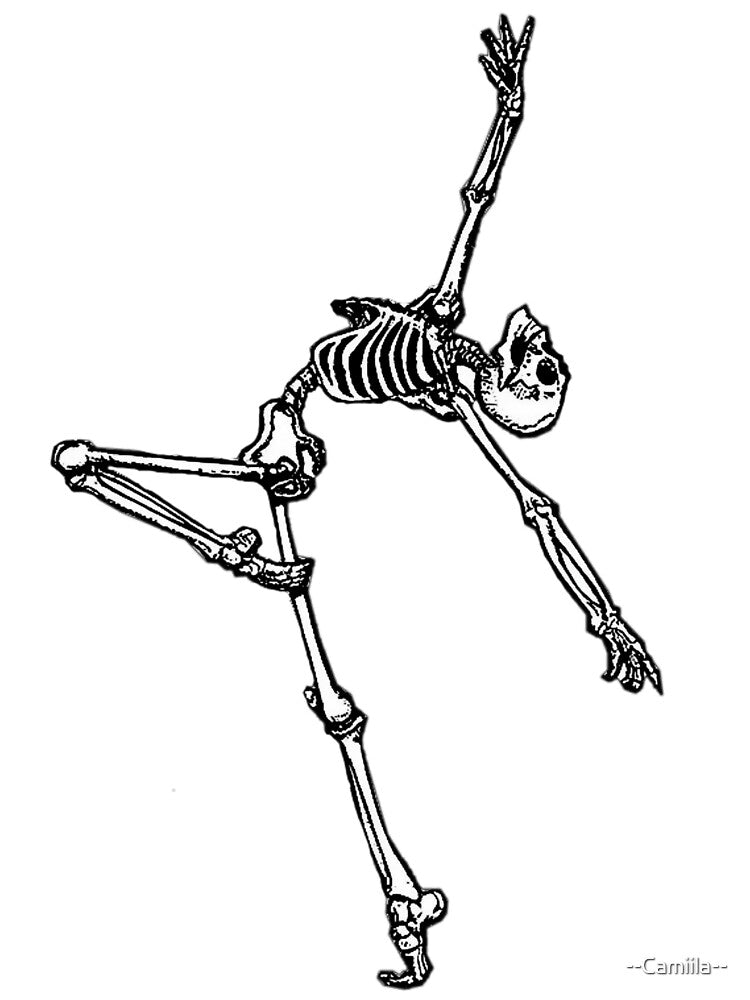 Dancing Skeleton by --Camiila-- T-Shirts, Hoodie, Sweatshirt | BlankRebels.com (Image 3)