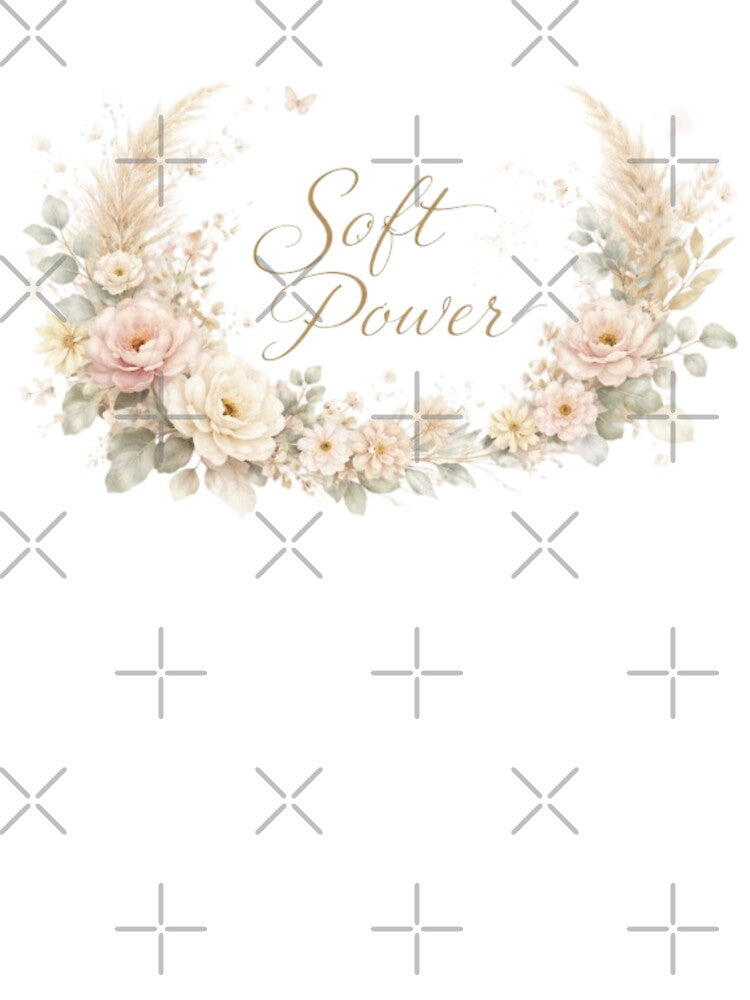 Soft Power Aesthetic Floral Typography Design by Sanika arts T-Shirts, Hoodie, Sweatshirt | BlankRebels.com (Image 3)