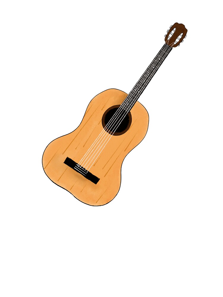 Guitar hand drawn illustration by IneffableIllust T-Shirts, Hoodie, Sweatshirt | BlankRebels.com (Image 3)
